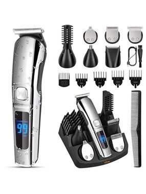 Ufree Beard Trimmer for Men, Waterproof Electric Razor for Nose, Body, Face